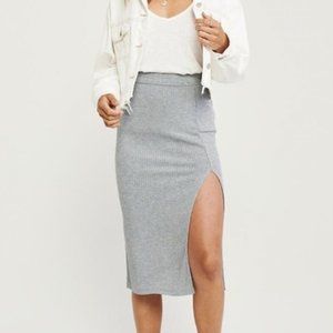 NWT A&F Knit Midi Skirt w/ Side Split - XS